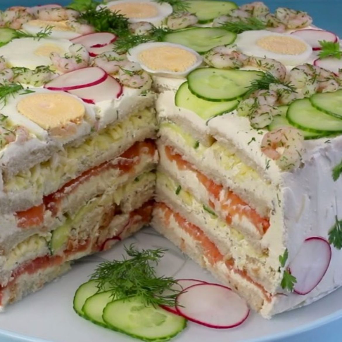 Sandwichtorte, ideal für Frühstück!