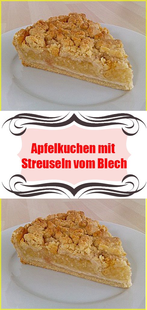 Apfelkuchen mit Streuseln vom Blech Rezept 6 Apfelkuchen mit Streuseln vom Blech