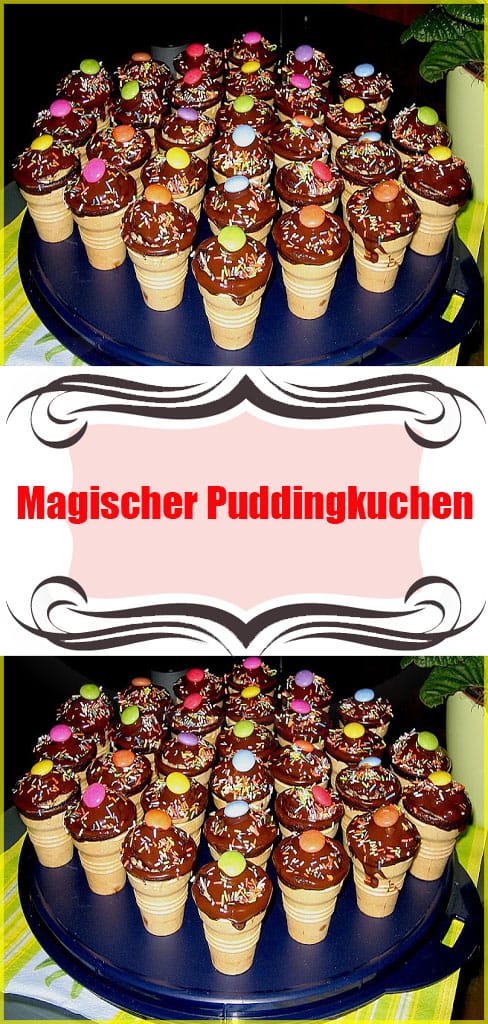 Kleine Kuchen im Waffelbecher Rezept 6 Kleine Kuchen im Waffelbecher
