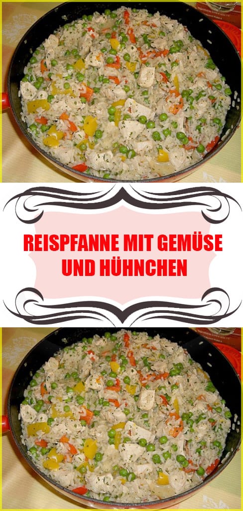 REISPFANNE MIT GEMÜSE UND HÜHNCHEN Rezept 6 REISPFANNE MIT GEMÜSE UND HÜHNCHEN