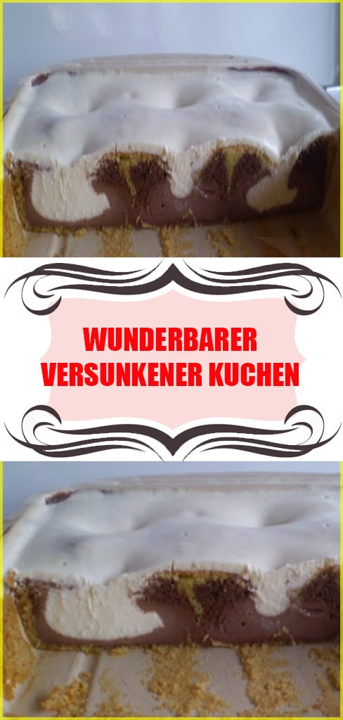Wunderbarer versunkener Kuchen mit Pudding und saurer Sahne Rezept 6 Wunderbarer versunkener Kuchen mit Pudding und saurer Sahne