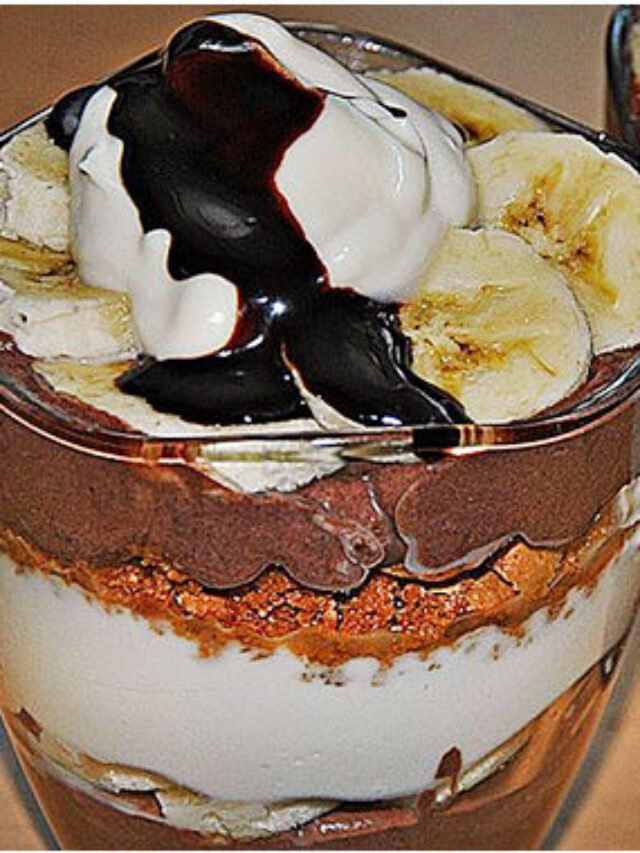 Bananen-Vanille-Schokocreme-Dessert