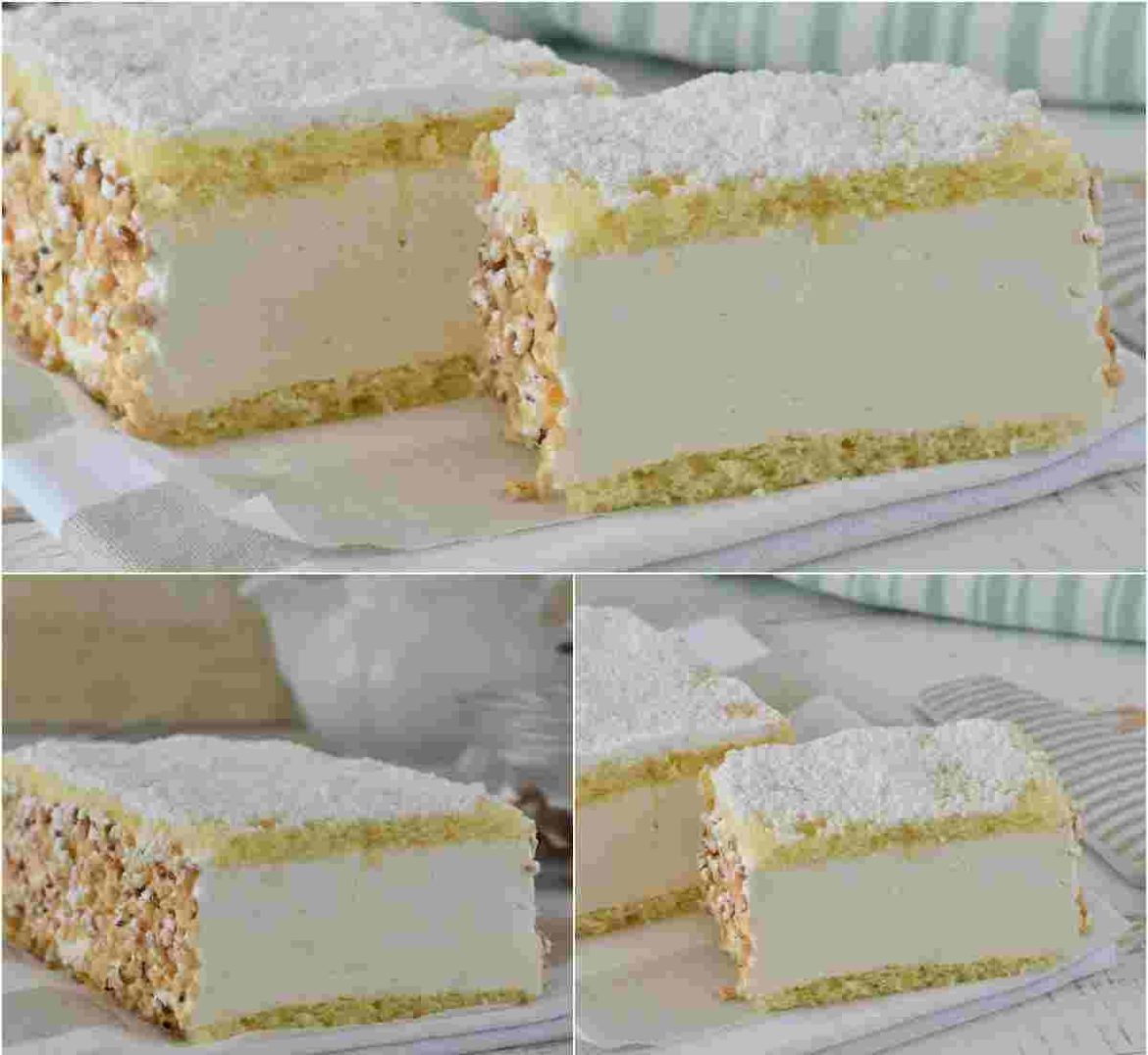 Zitronen Mascarpone Schnitten