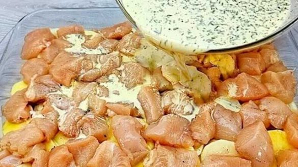 Hähnchen Kartoffel Gratin: Könnte ich gerade jeden Tag essen!