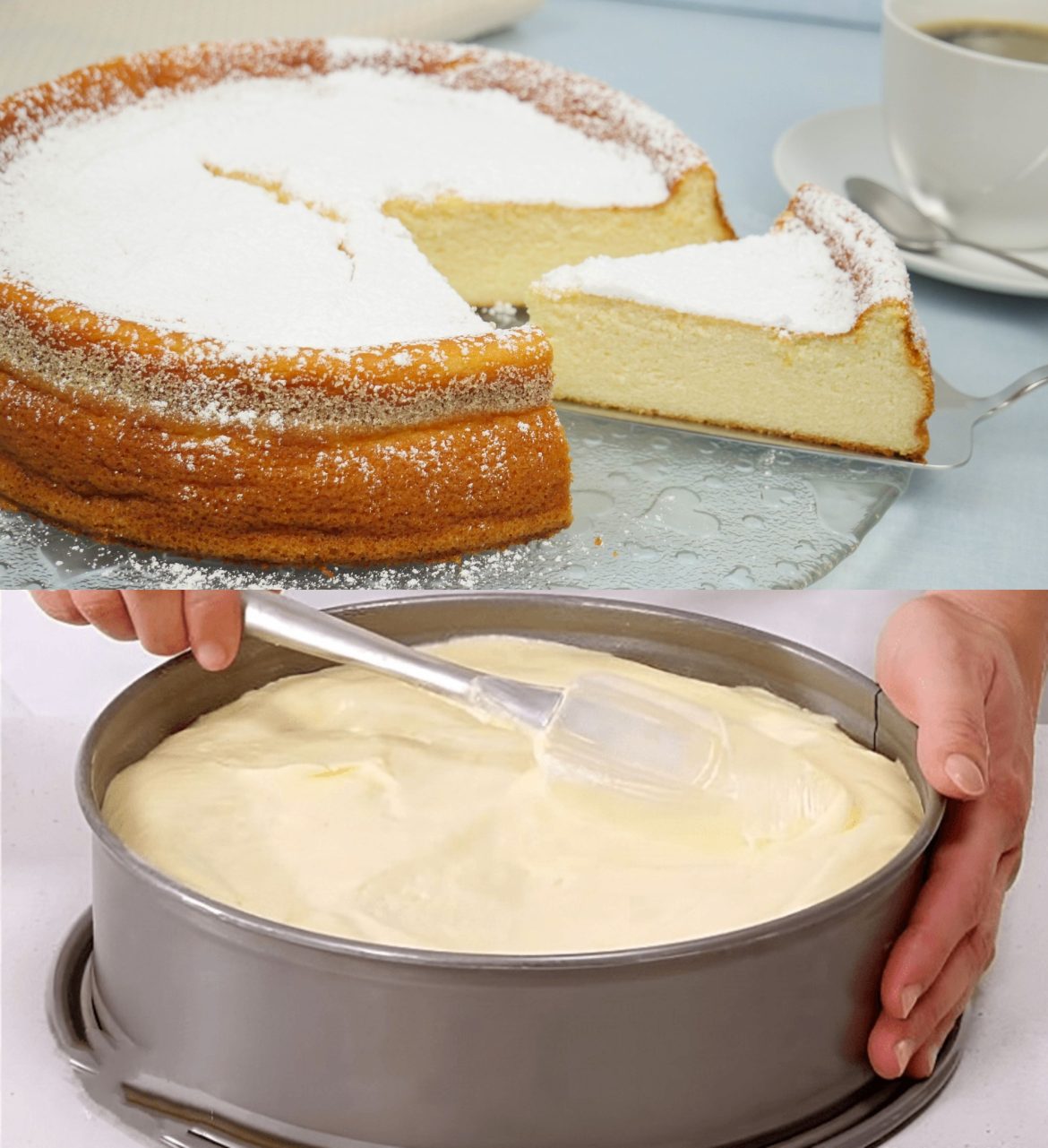 Quarkkuchen, in 5 Minuten bereit für den Ofen
