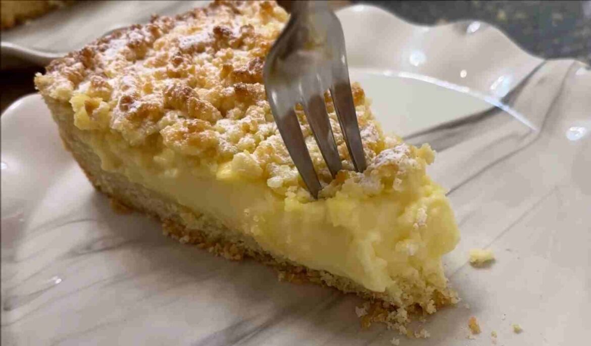 Fantastischer Streuselkuchen mit Vanillepudding