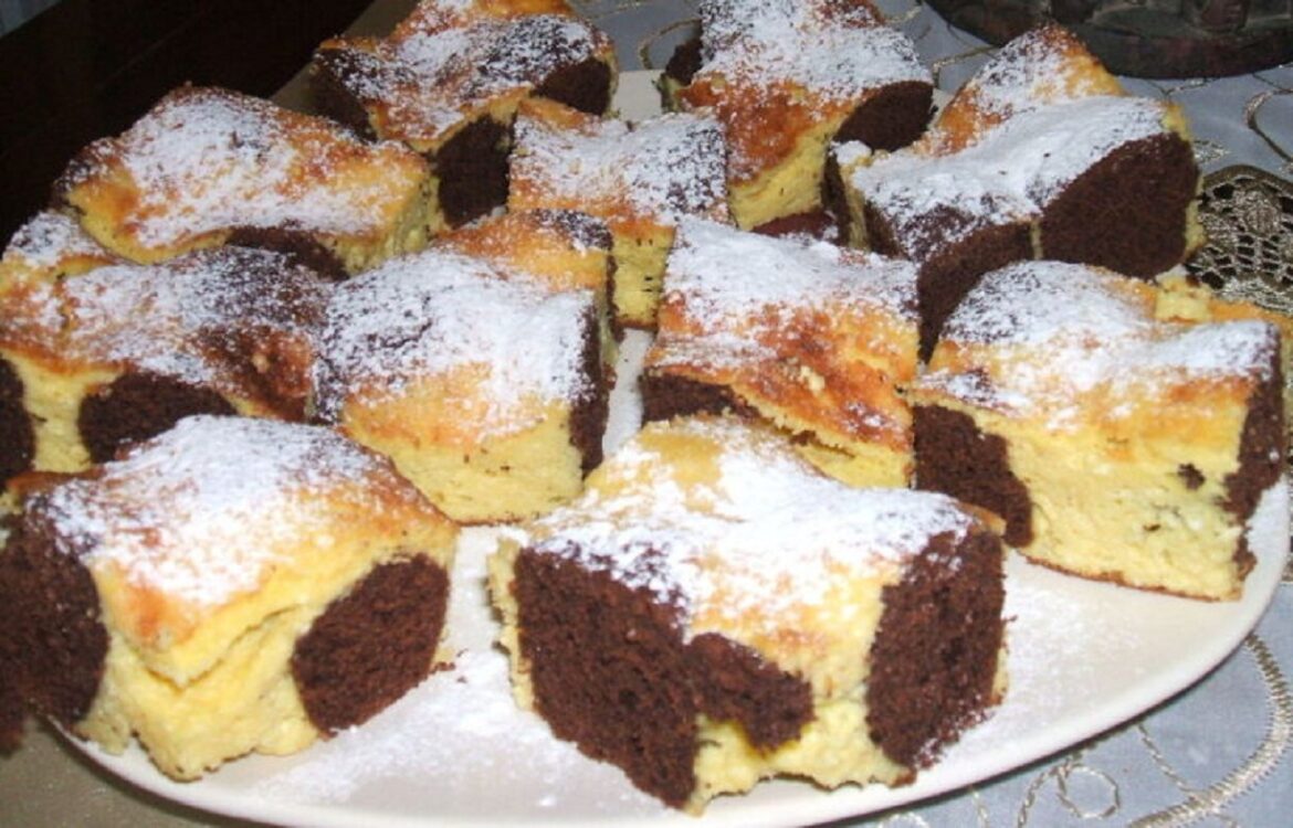 Tag und Nacht Kuchen, schmeckt hervorragend