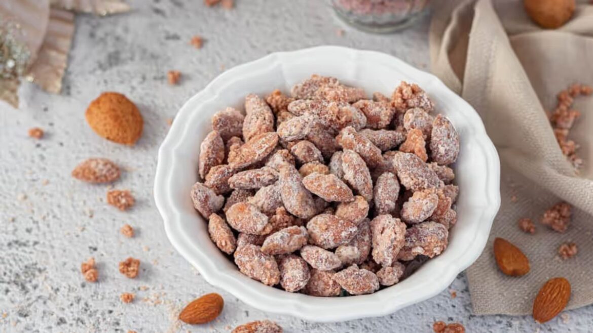 Hausgemachte geröstete und karamellisierte Mandeln: eine Explosion süßer Aromen, die Ihren Gaumen erfreuen wird!