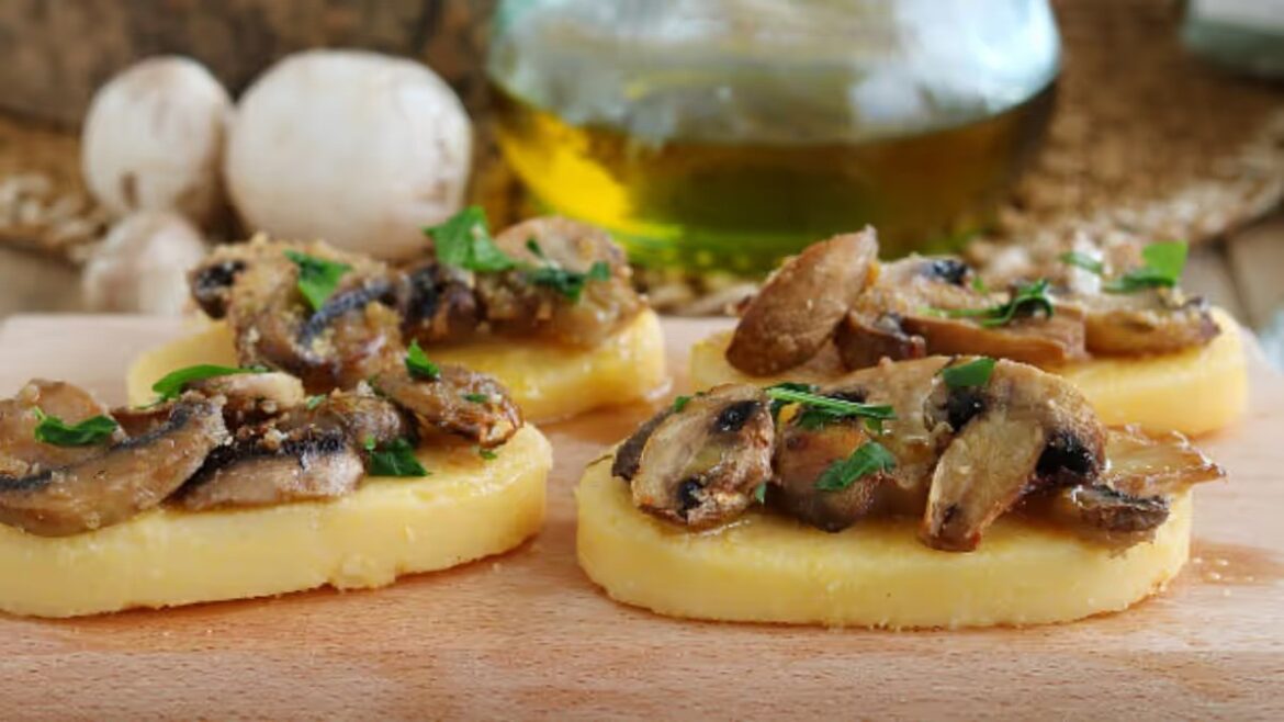 Polenta-Pilz-Croutons, ein Genuss für Liebhaber authentischer Aromen!