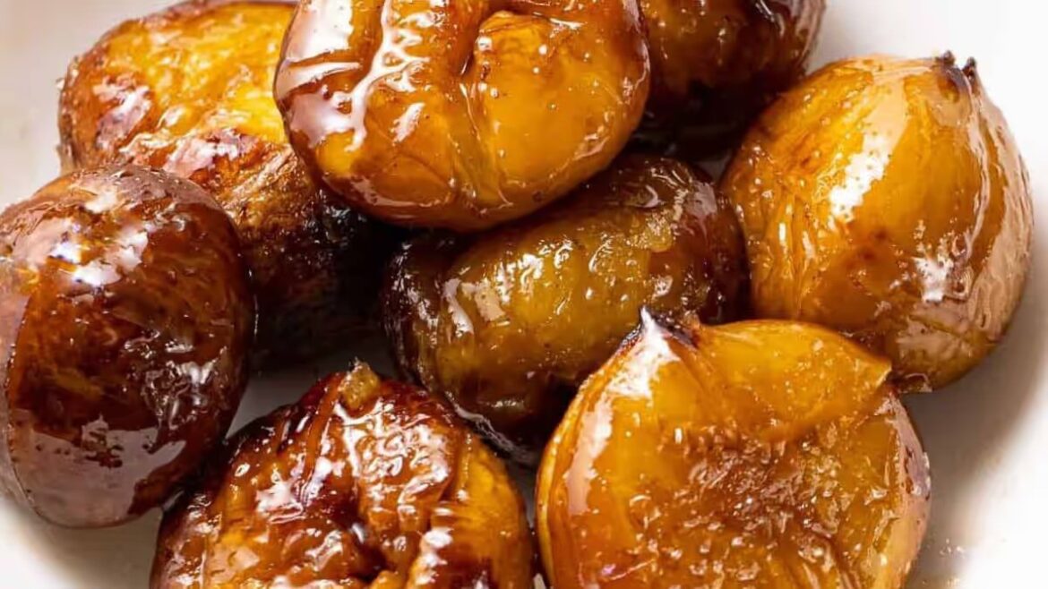 Schnelle kandierte Kastanien: ein originelles und einfaches Rezept